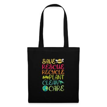 Animal Rescue Animal Rights Animal Love Pet Gift - Sac en tissu - noir - Devant