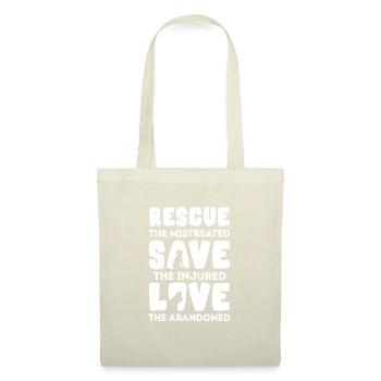 Sauvetage d’animaux - Sac en tissu - nature - Devant
