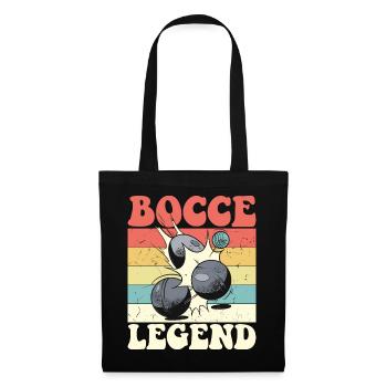 Bocce Legend Spruch Bocce Ball mit Jack Bocci - Stoffbeutel - Schwarz - Vorne