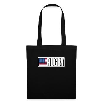Rugby - Stoffbeutel - Schwarz - Vorne
