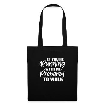 Courir - Sac en tissu - noir - Devant