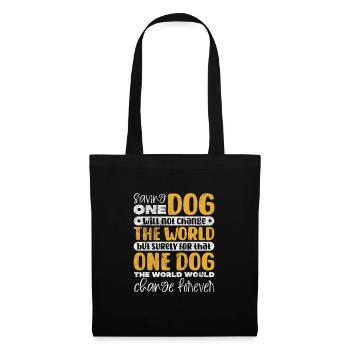Animal Rescue Animal Rights Animal Love Pet Gift - Sac en tissu - noir - Devant