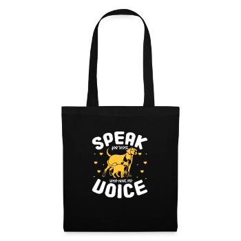 Sauvetage d’animaux - Sac en tissu - noir - Devant