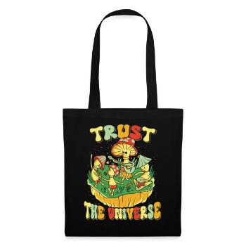 Hippie Mushroomhead Trust The Universe - Stoffbeutel - Schwarz - Vorne