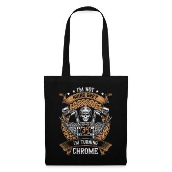 Im Not Going Grey Im Turning Chrome 34th Birthday - Tote Bag - black - Front