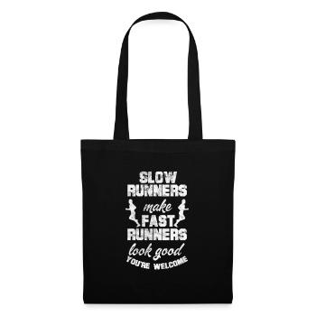 Running Runner Jogging Jogging Runner Cadeau - Sac en tissu - noir - Devant