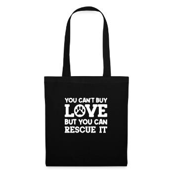 Sauvetage d’animaux - Sac en tissu - noir - Devant