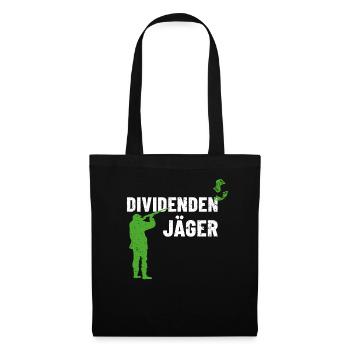 Dividenden Jäger - Stoffbeutel - Schwarz - Vorne