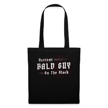 Être chauve avec une barbe Papa chauve - Sac en tissu - noir - Devant
