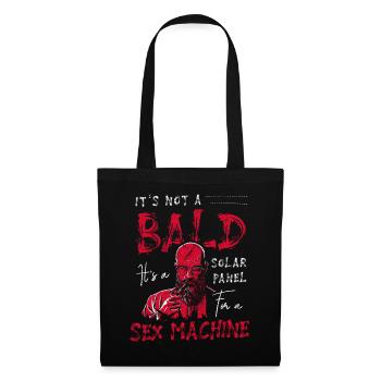 Être chauve avec une barbe Papa chauve - Sac en tissu - noir - Devant