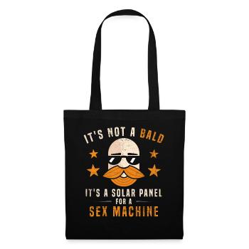 Être chauve avec une barbe Papa chauve - Sac en tissu - noir - Devant
