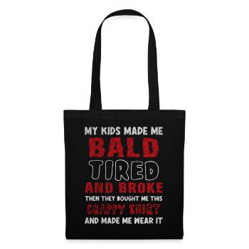 Being Bald Bald Guy With A Beard Bald Dad - Tote Bag - black - Front