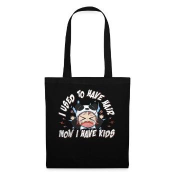 Être chauve avec une barbe Papa chauve - Sac en tissu - noir - Devant