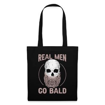 Being Bald Bald Guy With A Beard Bald Dad - Stoffbeutel - Schwarz - Vorne
