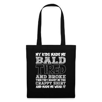 Being Bald Bald Guy With A Beard Bald Dad - Tote Bag - black - Front