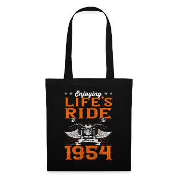 Profiter de la vie depuis 1954 Moto 69ème - Sac en tissu - noir - Devant