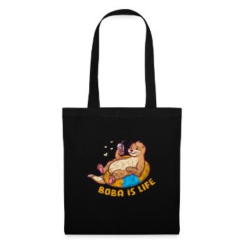 Loutre - Sac en tissu - noir - Devant