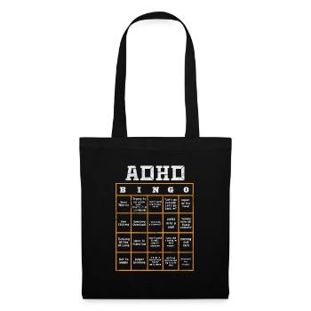 TDAH - Sac en tissu - noir - Devant