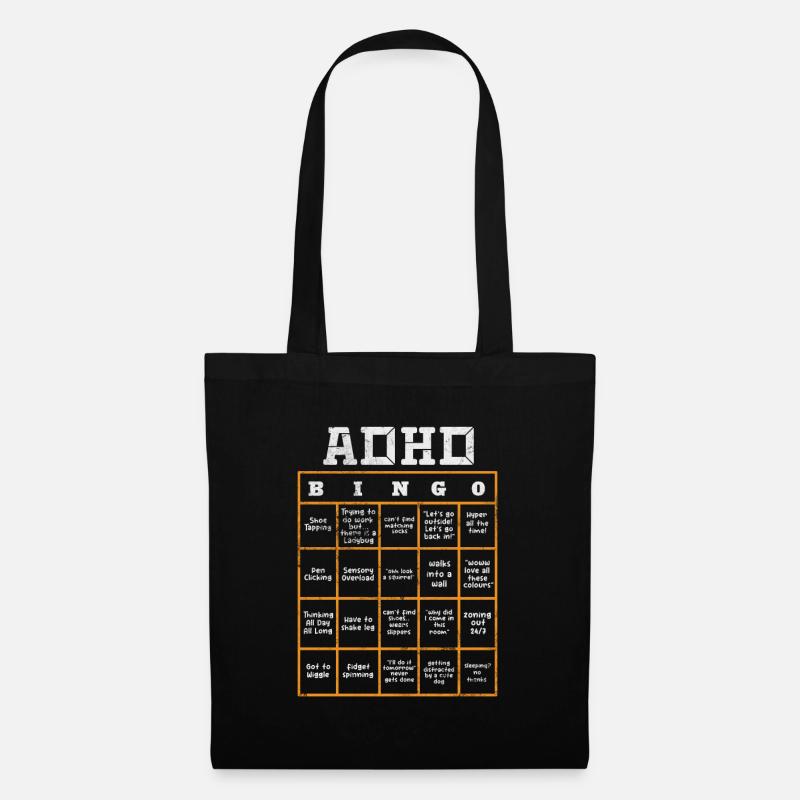 TDAH - Sac en tissu - noir