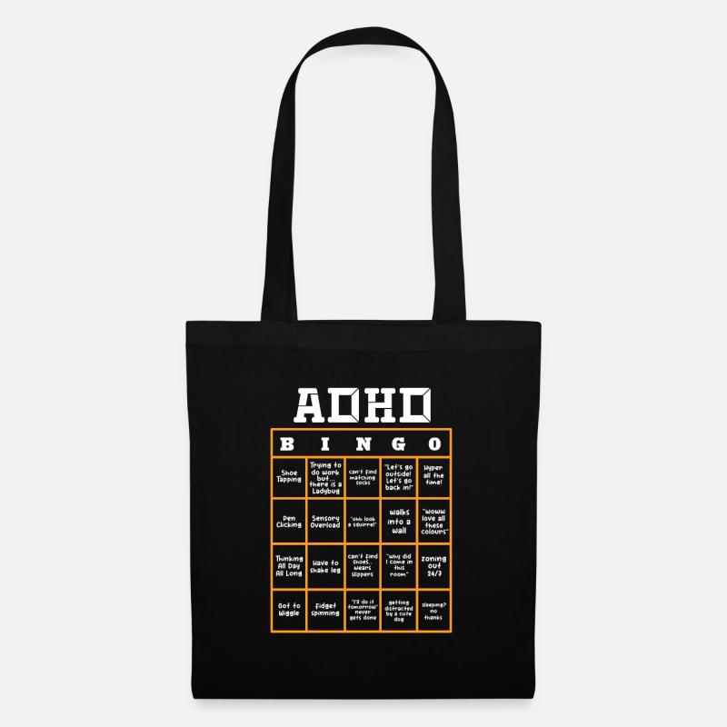 ADHD ADHD Attention Deficit Gift - Tote Bag - black