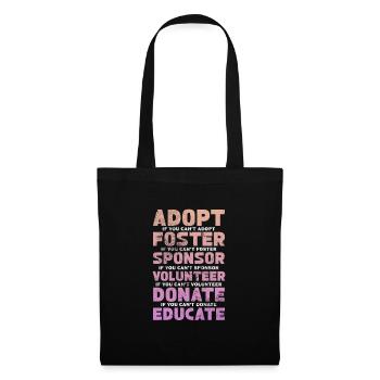 Animal Rescue Animal Welfare Animal Friend Gift - Tote Bag - black - Front