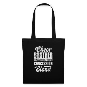 Cheerleader Bruder Cheerleading Schwester Geschenk - Stoffbeutel - Schwarz - Vorne
