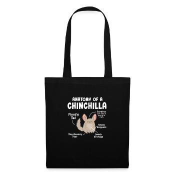 Chinchilla - Stoffbeutel - Schwarz - Vorne