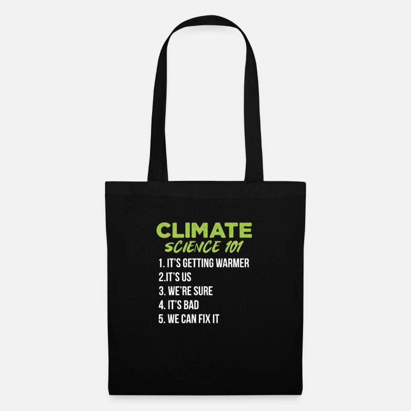 Klimawandel - Stoffbeutel - Schwarz