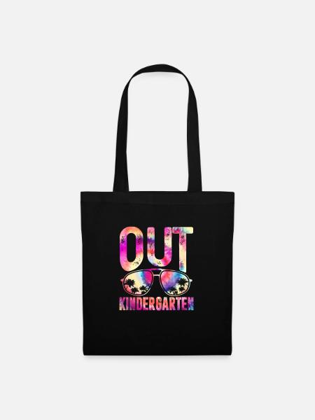 Kindergarten Kind Einschulung Schule Geschenk - Stoffbeutel - Schwarz