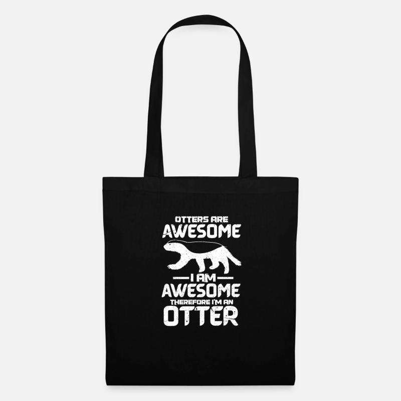 Otter - Stoffbeutel - Schwarz