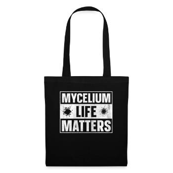 Mycélium Life Matters Chasse aux champignons - Sac en tissu - noir - Devant