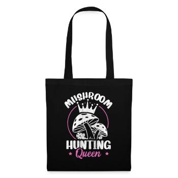 Chasse aux champignons Reine butinante Chasse aux champignons - Sac en tissu - noir - Devant