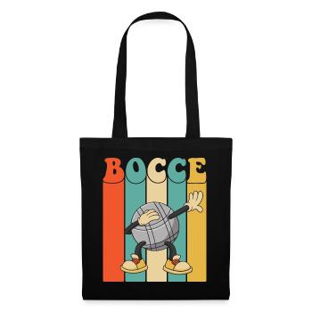 Boccespieler Dabbing Bacce Ball mit Jack Bocci - Stoffbeutel - Schwarz - Vorne