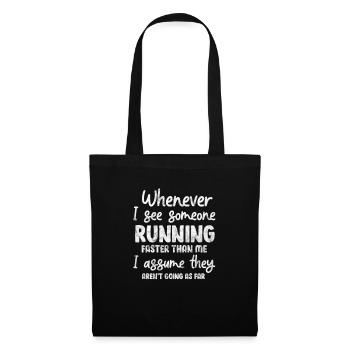 Running Runner Jogging Jogging Runner Gift - Tote Bag - black - Front