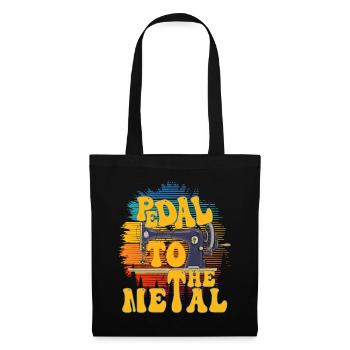 Pedal zur Metallnähmaschine - Stoffbeutel - Schwarz - Vorne