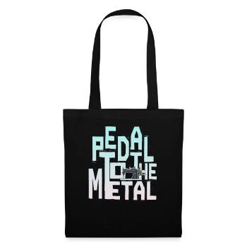 Pédalez à la machine à coudre en métal - Sac en tissu - noir - Devant