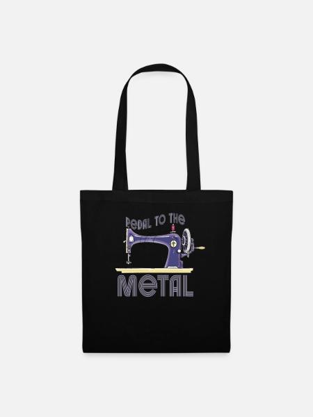 Pedal zur Metallnähmaschine - Stoffbeutel - Schwarz