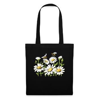 Marguerites Daisy Summer Daisies Flower Garden - Tote Bag - black - Front