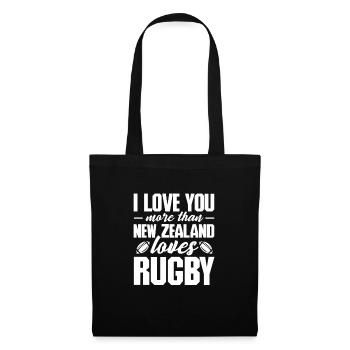 Rugby - Stoffbeutel - Schwarz - Vorne