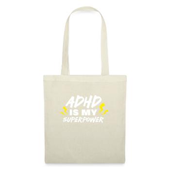 TDAH TDAH Cadeau de déficit de l’attention - Sac en tissu - nature - Devant