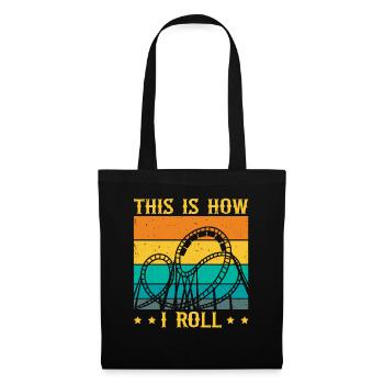 Voici comment je lance des montagnes russes - Sac en tissu - noir - Devant