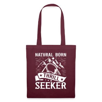Natural Born Thrill Seeker Montagnes russes - Sac en tissu - bordeaux - Devant