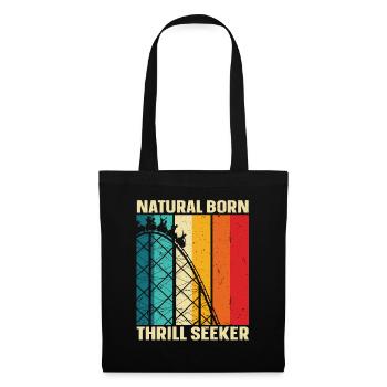 Natural Born Thrill Seeker Montagnes russes - Sac en tissu - noir - Devant