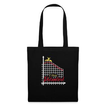I have Potential Roller Coaster - Stoffbeutel - Schwarz - Vorne