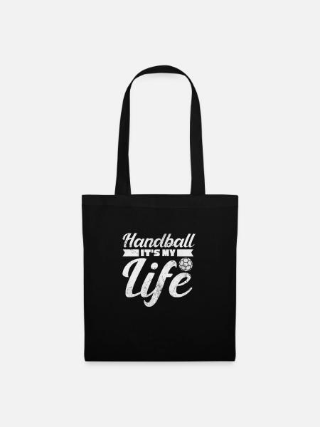 Handball Handballer Handballspieler Sport Geschenk - Stoffbeutel - Schwarz