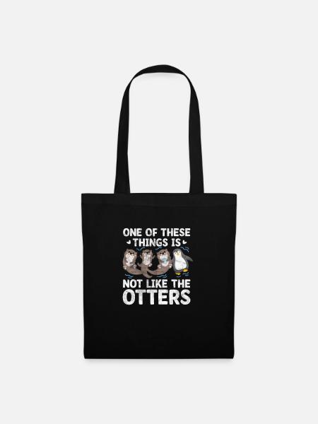 Otter - Stoffbeutel - Schwarz