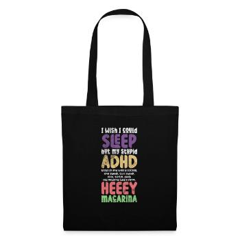 ADHD - Tote Bag - black - Front