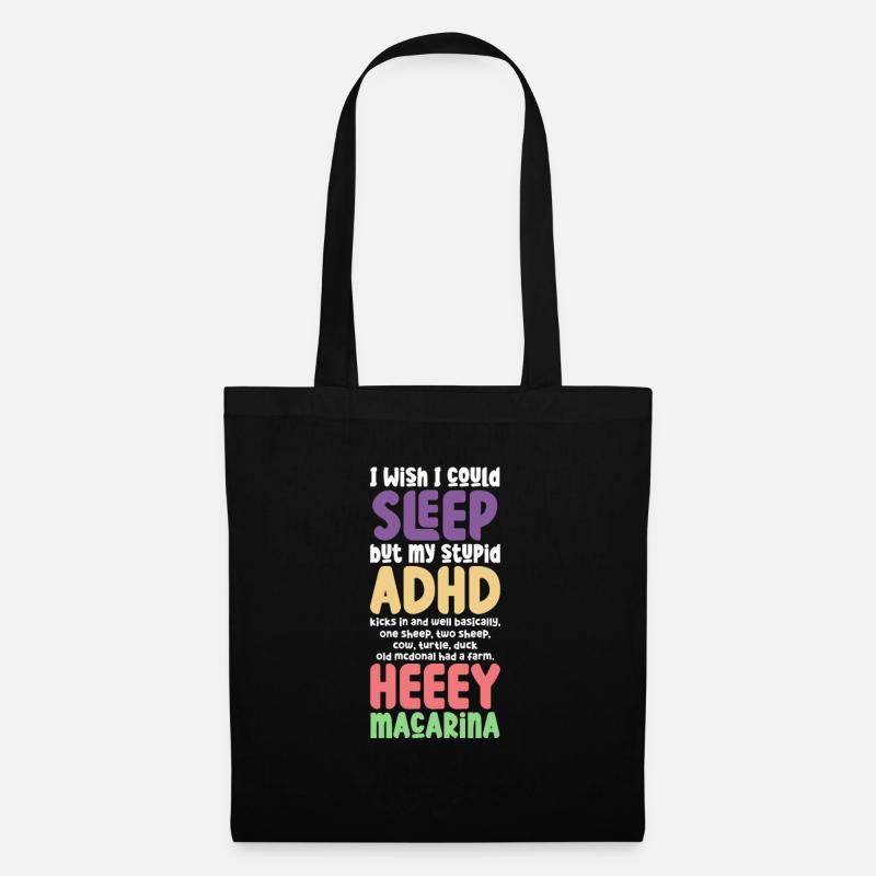 ADHD ADHD Attention Deficit Gift - Tote Bag - black