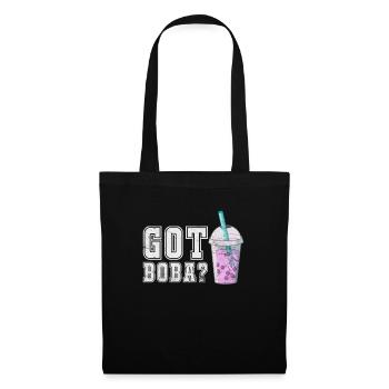 Bubble Tea Boba Tea Kawaii Cadeau - Sac en tissu - noir - Devant