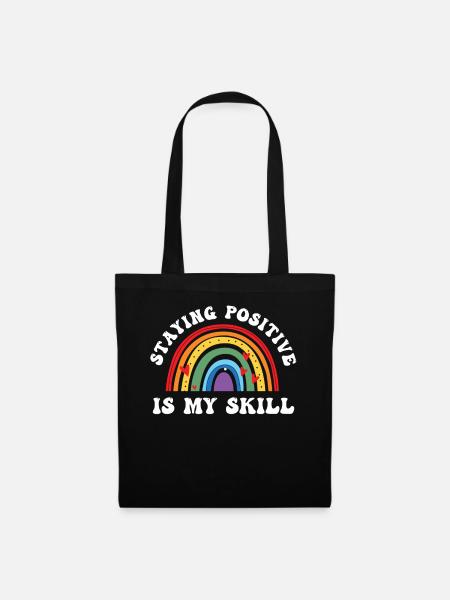 Staying Positive Is My Skill - Tote Bag - black